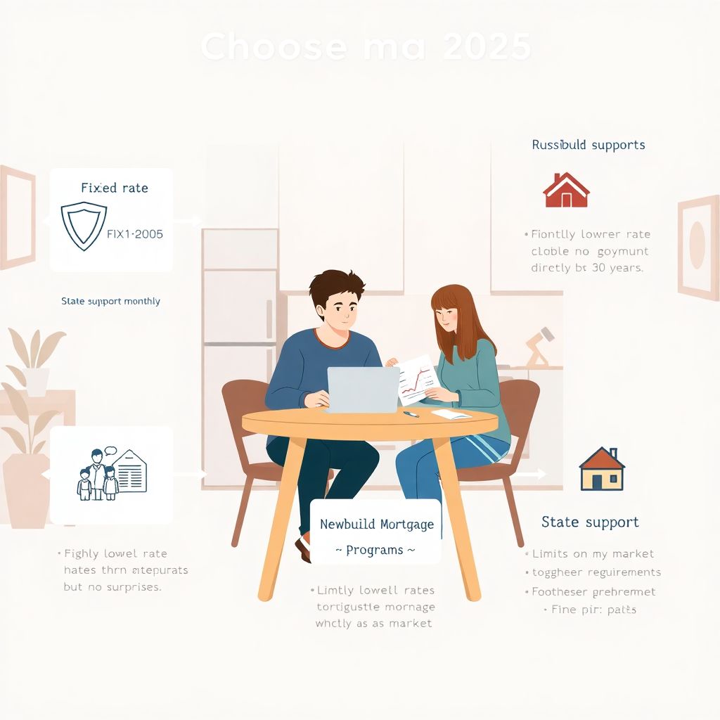 Как выбрать ипотеку в 2025 году: фиксированная ставка, господдержка, новостройки